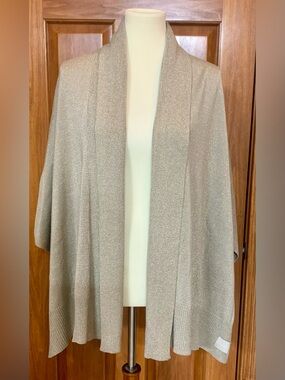 Calvin Klein Open Front Ruana Wrap Cardigan